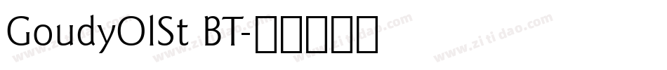 GoudyOlSt BT字体转换